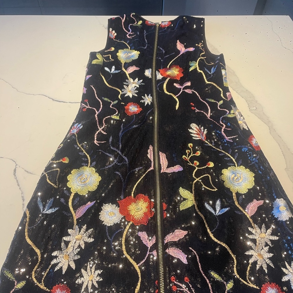 Sunset + Spring Embroidered Sequin Dress – Size S Woman mini dress gorgeous